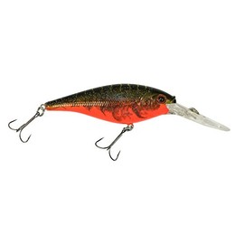 Berkley Flicker Shad Fishing Lure, Red Tiger, 1/2 oz, 3 1/2in | 9cm Crankbaits, Size, Profile and Dive Depth Imitates Real Shad, Equipped with Fusion19 Hook