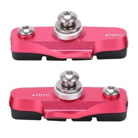 1 Pair Road Bike Brake Pads Folding Bicycle Brake Blocks Shoes Cycling AccessoriesRed