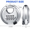 Maitys 10 Pack 4 Digit Combination Locks Stainless Steel Code