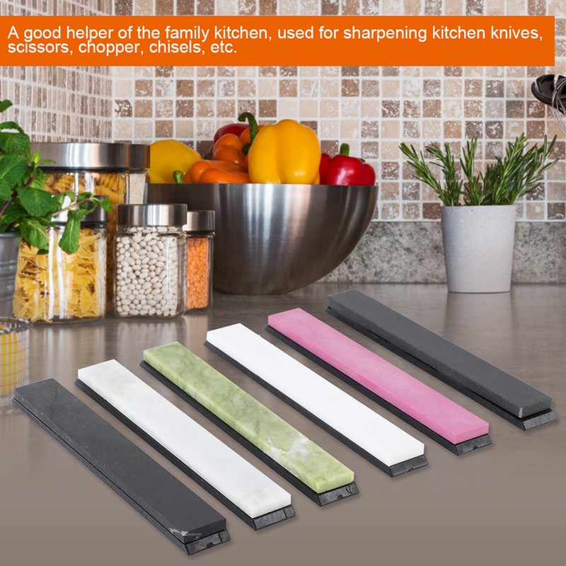 6PCS 800‑10000 Grit Sharpening Stones Set Knife Whetstone Oilstone Sharpener