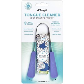 DrTung's Limpiador de lengua, raspador de lengua de acero inoxidable (paquete de 2)