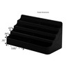 Deflecto Business Card Holders Four Tier 8 pocket Compartment Black