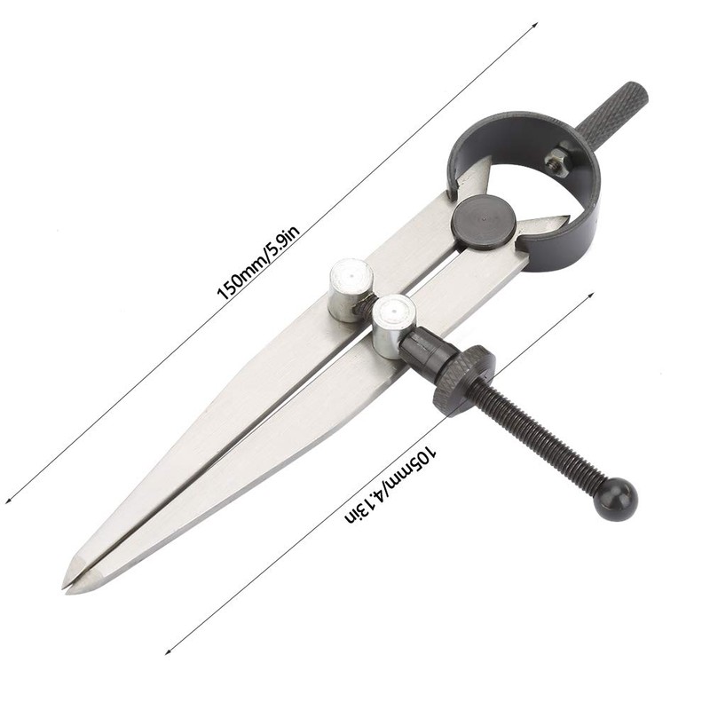 Cold Needle Compass, 105 mm Steel Compass, for Drawing Circles,
