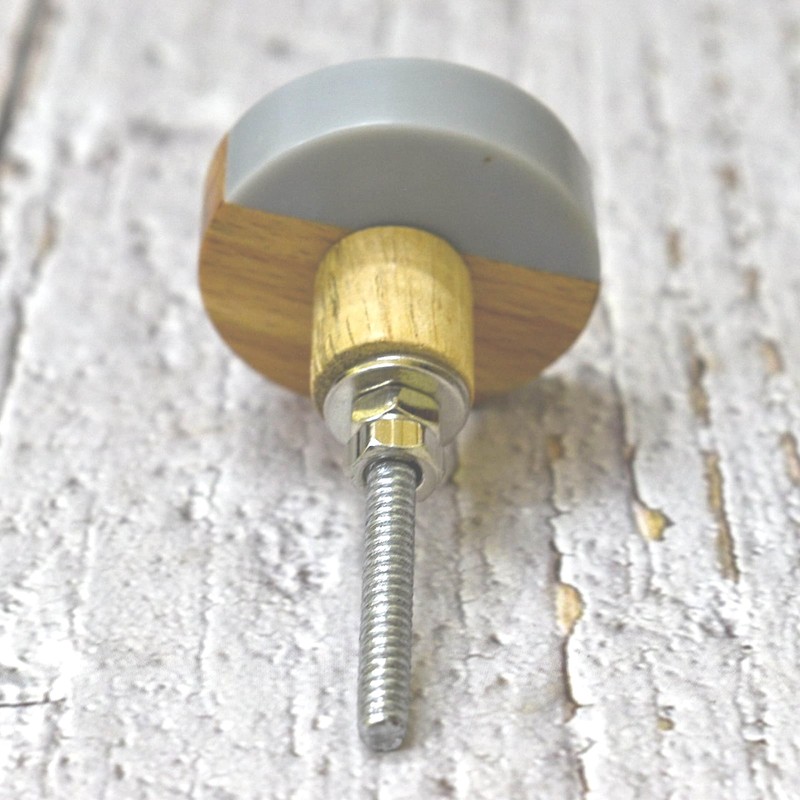 ARTISNO Three Tone Gold Designs Wood Resin Door Knobs, Vintage,