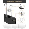 JUSRON 360 Viewing Angle Self Hair Cutting Mirror, Clear Anti-Fog