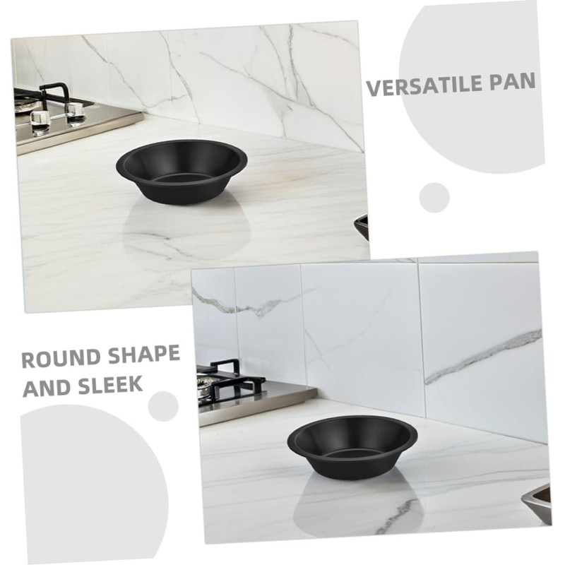 Operitacx 2PCS Small Round Carbon Steel Nonstick Tins for Baking