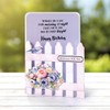 Katy Sue White and Kraft Picket Fence Shaped 5 x