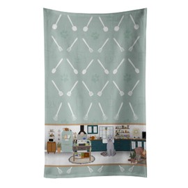 Caroline's Treasures Master Chef Decorative Minky Towel Dish Cloth with Breed of Dog in The Kitchen, Labrador Retriever-Silver