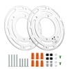 Armiika 2 Pack Universal Mounting Bracket, 4 Inch Steel Round