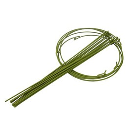 Hanobo 5 Pack Garden Plant Support Rings for Potted Plant, 6" Wide x 11" High, 3 Legs