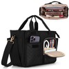 Luxja Large Bible Bag with Water Bottle Pockets, Bible Tote