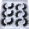 HBZGTLAD 6 Pairs Fluffy False Eyelashes Natural Faux Mink Strip