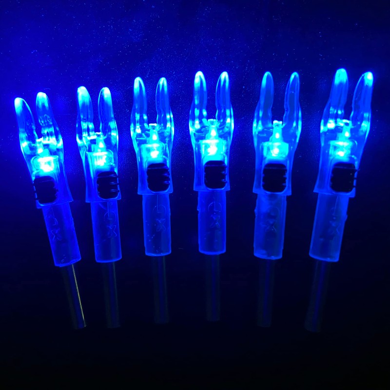 12 Pack X Lighted Nocks Universal Fit for Arrows with