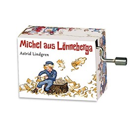 Michel aus Lönne Berga Music Box Mini Barrel Organ Michel Was A LAUSE Boy Crank Mechanism