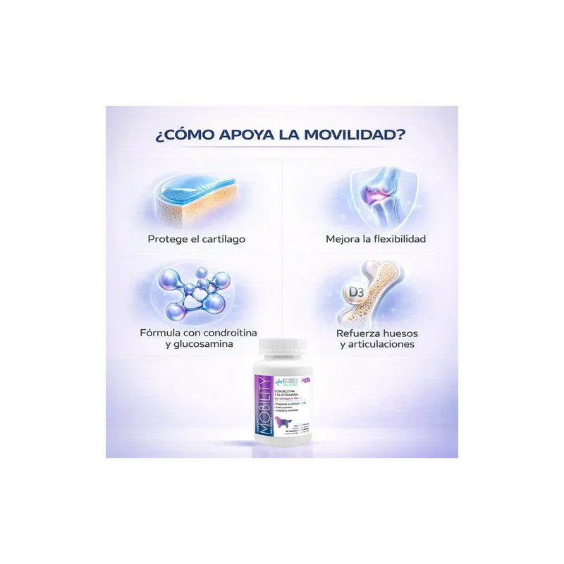 Complete Mobility Perros C/condroitina Y Glucosamina 60 Tab