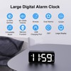 HOMVILLA Digital Alarm Clock with Adapter, 2 Alarms, USB Charging