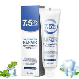 Hydroxyapatite Toothpaste, 7.5% Nano Hydroxyapatite Toothpastes for Enamel Protection and Tooth Strengthening, Gentle Mint, Fresh Breath, Daily Use for Oral Health, 4.23oz (1)