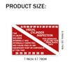 Generic Scuba Tank Visual Inspection Sticker 5×7 Inch Scuba Visual