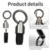 2Pcs Leather Car Key Chain Clip, Key Fob chain Rings