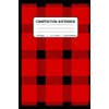 Red And Black Plaid Christmas Notebook 6x9 Stocking Stuffer Gift: