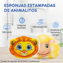 Esponja De Limpieza Infantil, Bebés, Baño Divertido, Suave                                                                                            