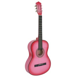 SEGAWE 38" New Beginners Acoustic Guitar with Case, Strap, Tuner and Pick:_Pink