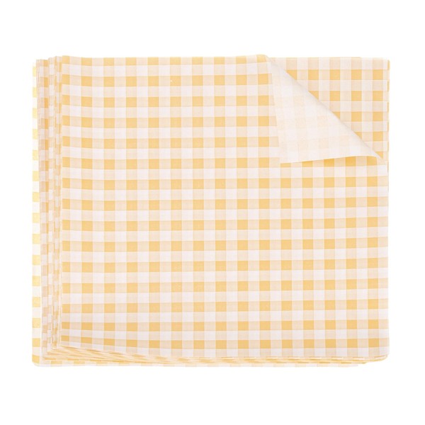 uxcell 100 Square Plaid Wax Paper Sheets 8.66" x 8.66"