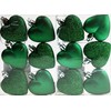 BWG Set Of 12 x Love Heart Christmas Tree Baubles