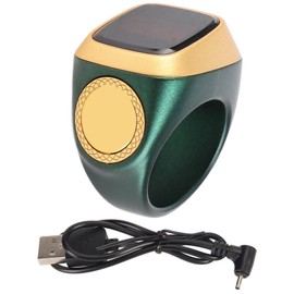 18mm Electronic Counter 0.49in Digital Display Intelligent Counting Finger Ring with Vibration Reminder Green