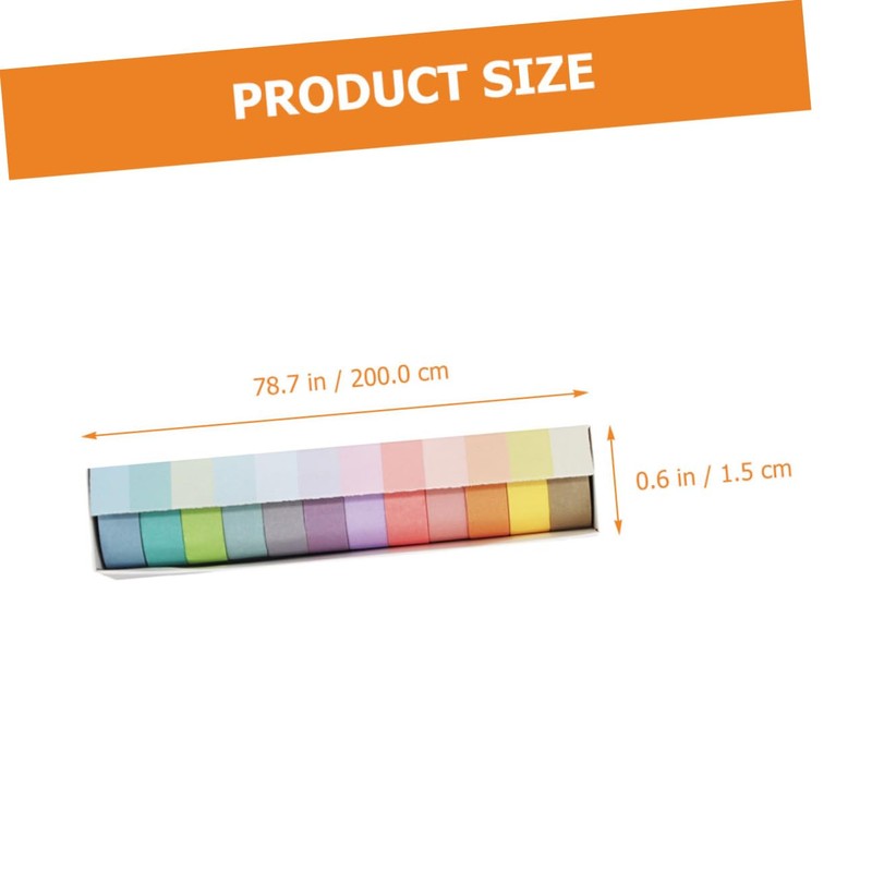 TEHAUX Set de 12 Rollos de Cinta Washi de 15