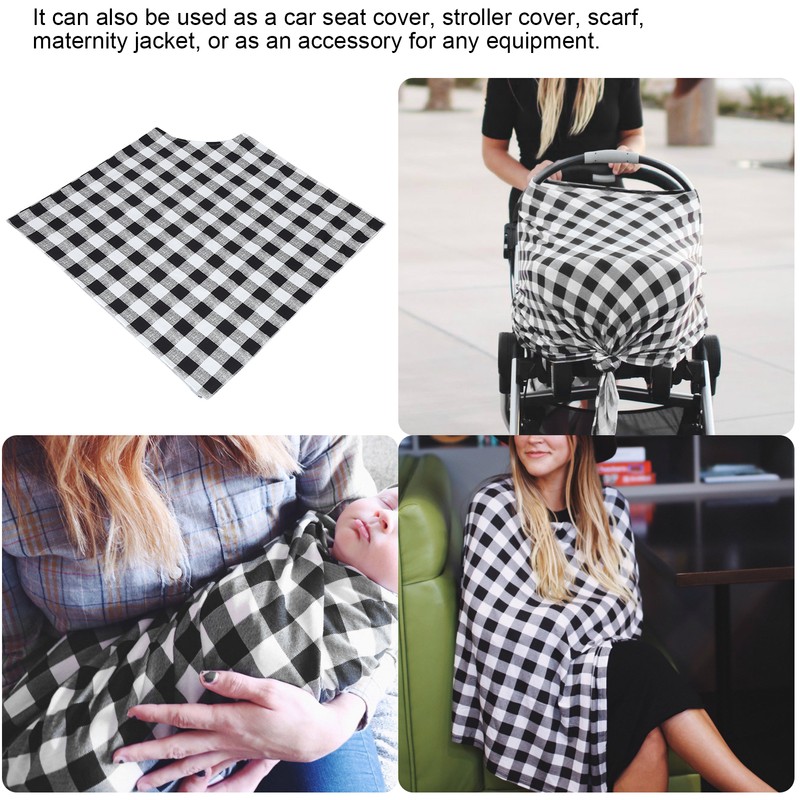 Breastfeeding Scarf Poncho MultiFunction Baby Nursing Cover Infant Car Seat