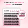UCOOLME uCoolMe Flora Lash Clusters One Length 8mm D Curl