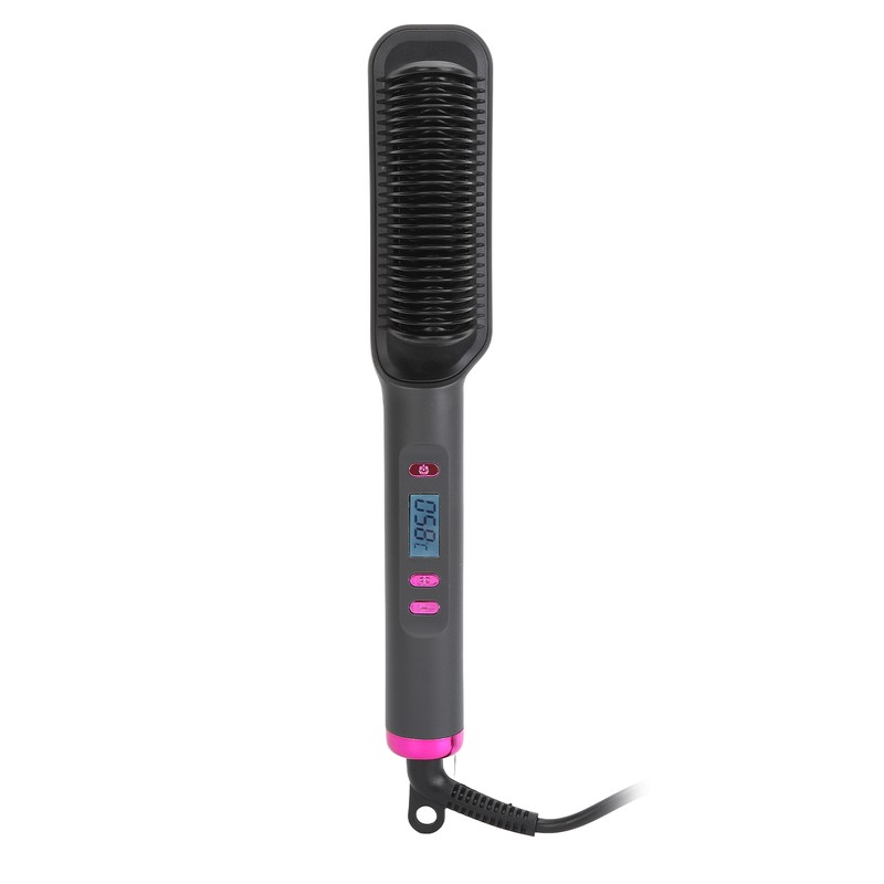 Hair Straightener Brush 3D Teeth Multi Temp Modes PTC Uniform