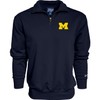 Blue 84 Men's Michigan Wolverines Quarter Zip Sweatshirt Icon Team
