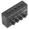 4 Channel Mixer Black Ultra Low Noise 4 Channel Compact