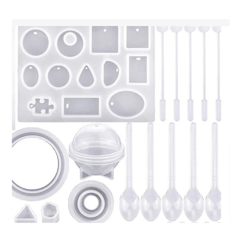 83Pcs Epoxy Jewelry Making Kit Soft Silicone Tear Resistant Widely