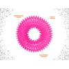 ASPCA Squeaky Puppy Teething Spikey Glitter Ring Chew Toy, Non-Toxic