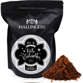 Hallingers Christmas Coffee, Filter Grinding - Spiced Gourmet Coffee, Gently Long-Term Roasted (Bag) - Advent Calendar Filling Novelties & Advent Calendar | New Home New Year's Eve Recovery