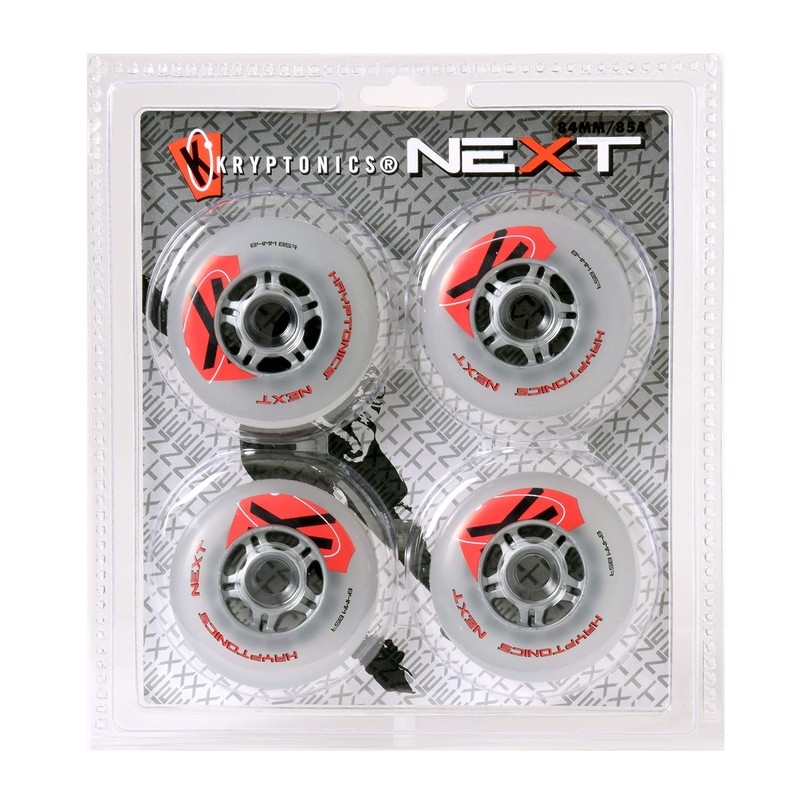 Kryptonics Unisex Adult 72608 Next Race Inline Wheels (Replacement Rollers)