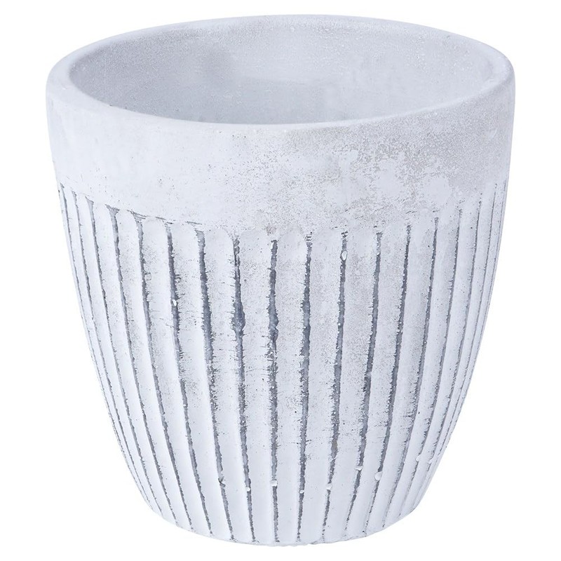 Vilde Ceramic Flower Pot Planter 11.5 cm White