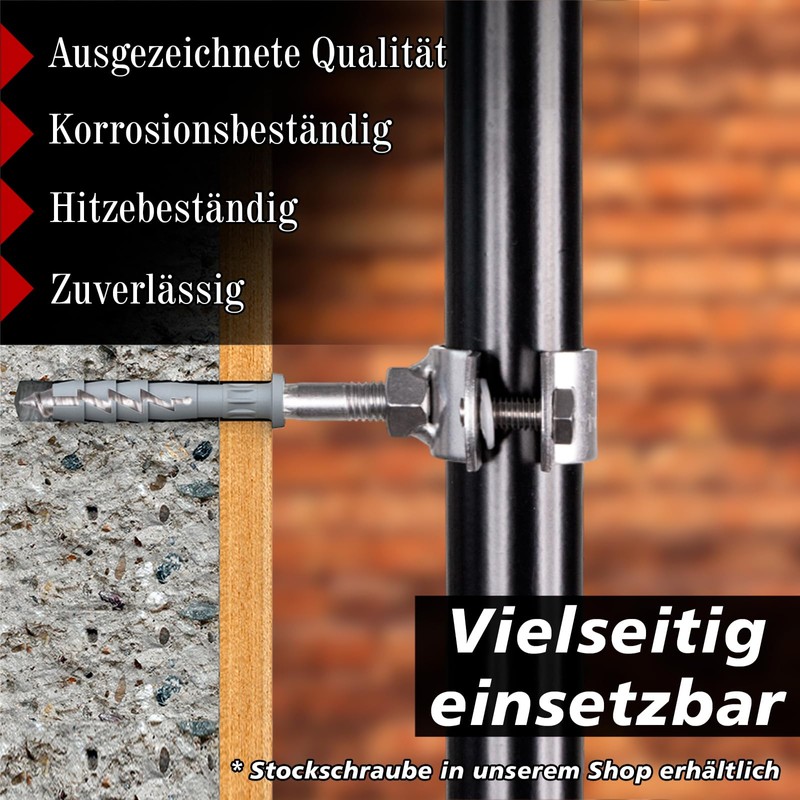 PRIOstahl® Pipe Clamps Made of Stainless Steel V2A for Hanger