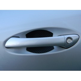 Cupeez for Cars Carbon Fiber Auto Accessory Car Door Handle Scratch Cover Guards Protector Fits Toyota RAV4 (4pk)