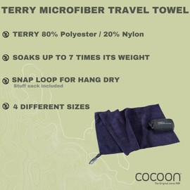 Cocoon Terry Towel Light Microfibre Towel, s