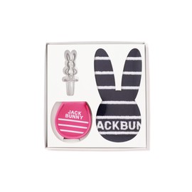 Jack Bunny 262-4984227 Continuous Classic Gift Set (Towel, Green Fork, Ball Pouch) / Golf, 090_pink