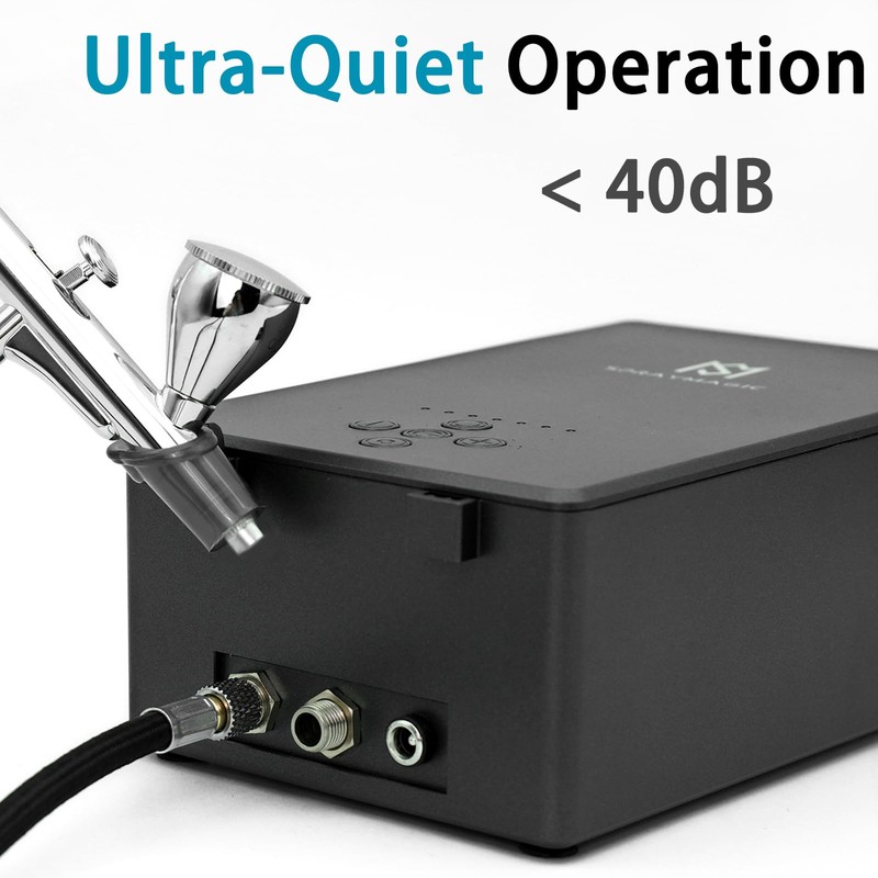 SprayMagic Airbrush Air Compressor, 55PSI High Pressure Compressor Pump