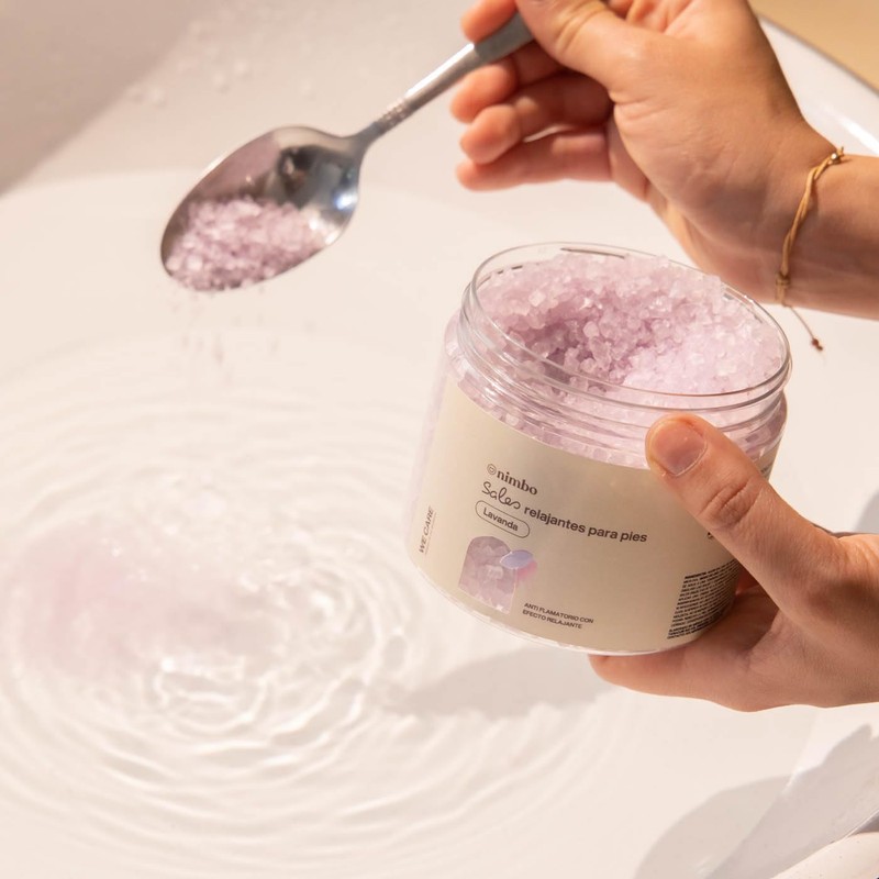 NIMBO. Sales para spa de pies con aceites esenciales. (Lavanda)