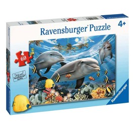 Ravensburger Caribbean Smile - 60 Piece Jigsaw Puzzle for Kids | Unique Piece Design | Anti-Glare Surface | Skill-Building, Fun Activity