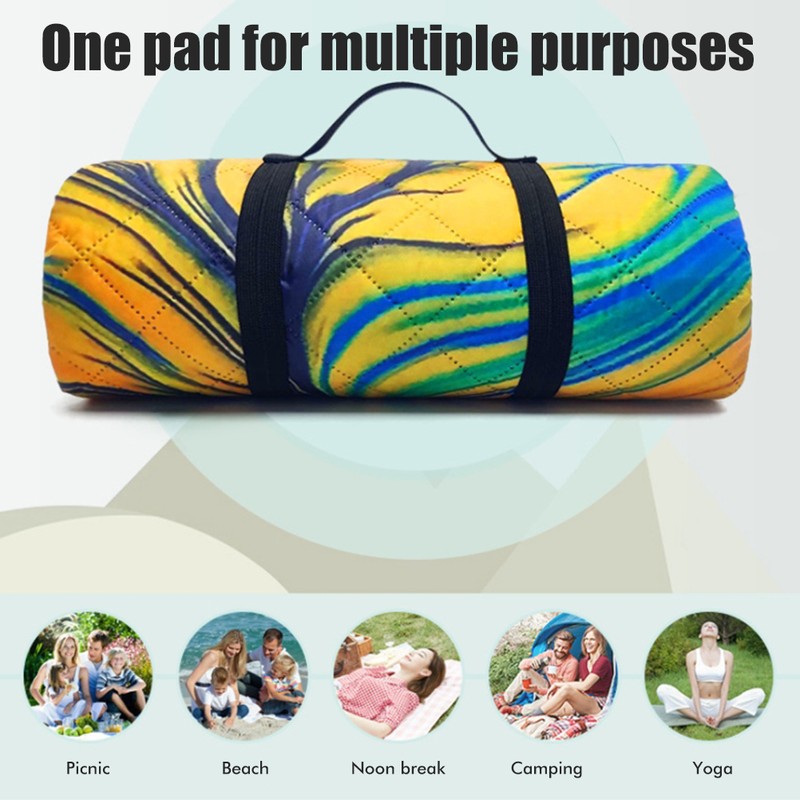 Picnic Blankets Beach Blanket Machine Washable Waterproof Outdoor Mat for