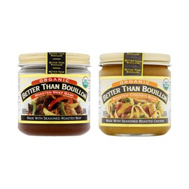 Better Than Bouillon Organic Roasted Chicken Base + Organic Beef Base (Variety Pack)