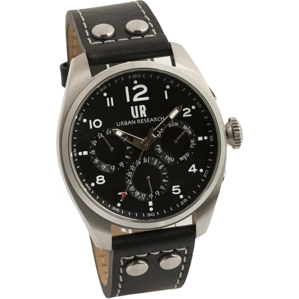 Urban Research UR002-01 Men's Watch, Black, Dial color - black,